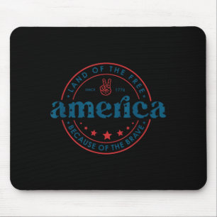 American Independence Day 4th July Land Of The Mouse Mat