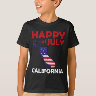 American Independence Day 4th July Veteran Califor T-Shirt