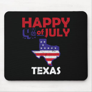 American Independence Day 4th July Veteran Texas Mouse Mat
