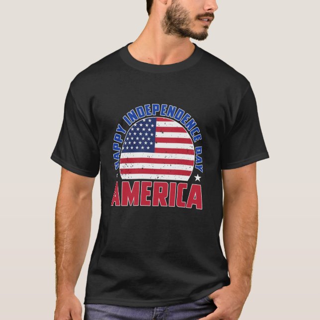 American independence day lover 4th july T-Shirt (Front)