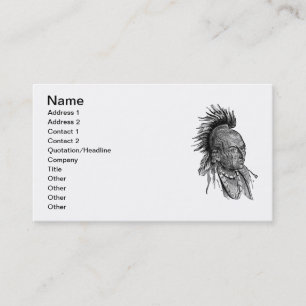 American indian business card