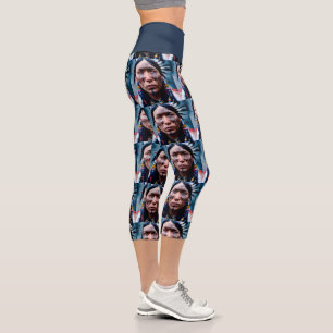 AMERICAN INDIAN Capris YOGA PANTS LEGGINGS