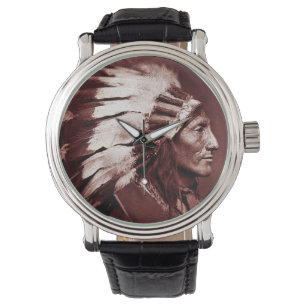 American Indian Chief (Brown) Watch