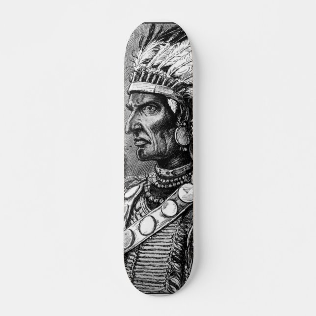 American Indian Chief Skateboard (Front)