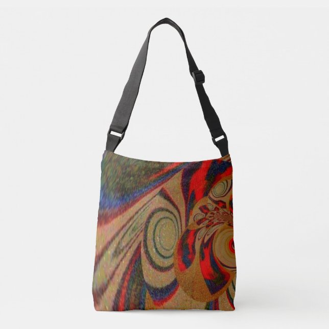 "American Indian" Cross Body Tote Bag (Front)