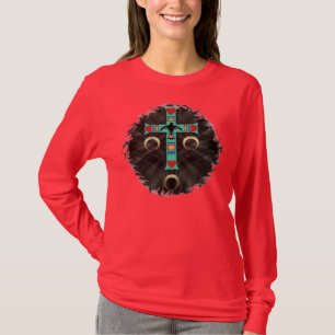 American Indian Cross in Night Sky T-Shirt