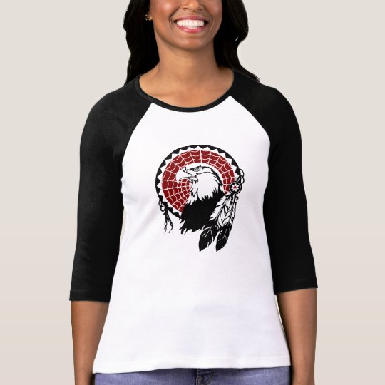 American Indian Eagle Dreamcatcher Raglan T-Shirt