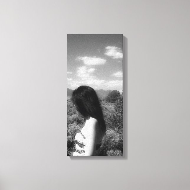 American Indian Girl Canvas Print (Front)