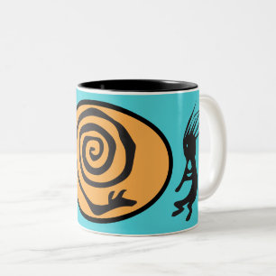 American Indian Kokopelli  Two-Tone Coffee Mug