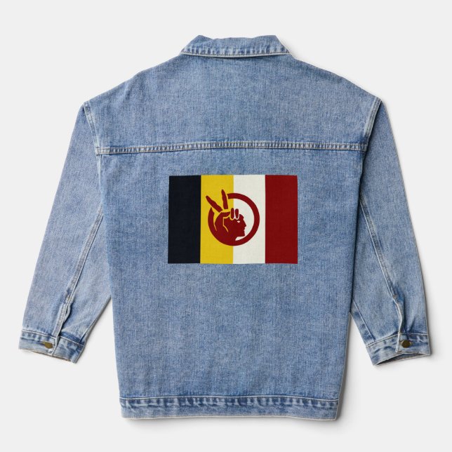 American Indian Movement  Denim Jacket (Back)
