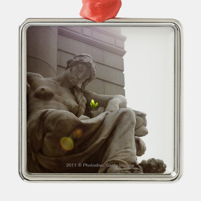 American Indian National Museum Statue Metal Tree Decoration (Front)