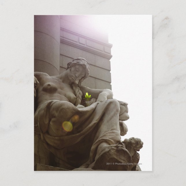 American Indian National Museum Statue Postcard (Front)