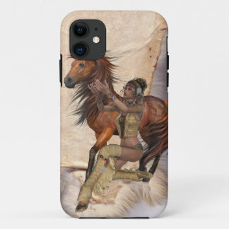 American Indian Princess and Horse iPhone 11 Case