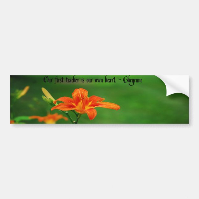 American Indian Proverb Bumper Sticker (Front)