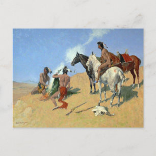 American Indian smoke signals Postcard