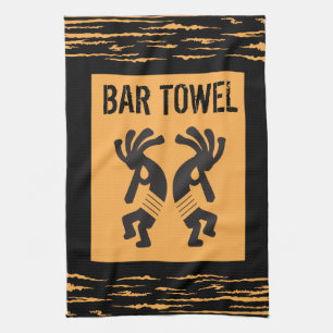 American Indian Style Kokopelli Bar Towel 