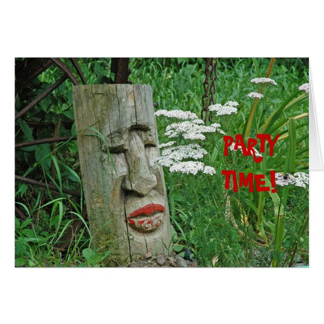 AMERICAN INDIAN TOTEM: PARTY CARD (Front Horizontal)