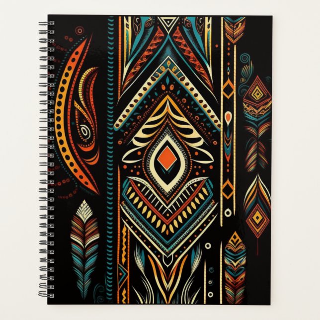 American Indian Tribal Batik  Planner (Front)