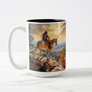 American Indian Two-Tone Coffee Mug