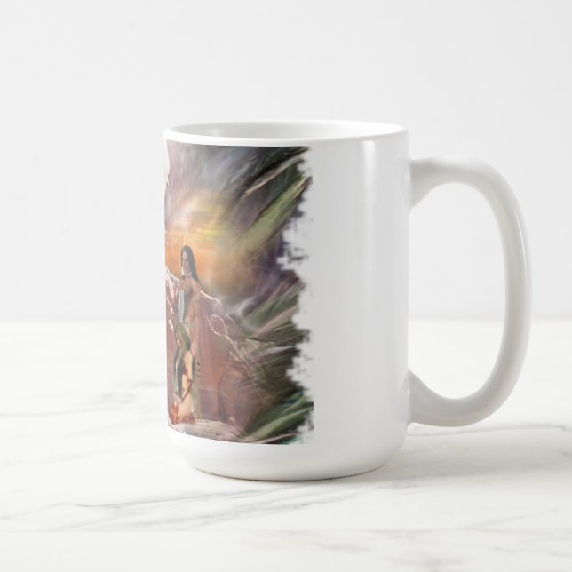 American Indian Wedding Night Vignette Coffee Mug (Right)