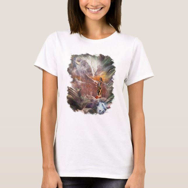 American Indian Wedding Night Vignette T-Shirt (Front)