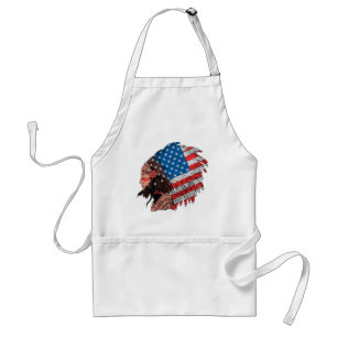 American Indian Woman with Headdress Standard Apron
