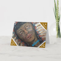 American Indian Wospipi Christmas Card.