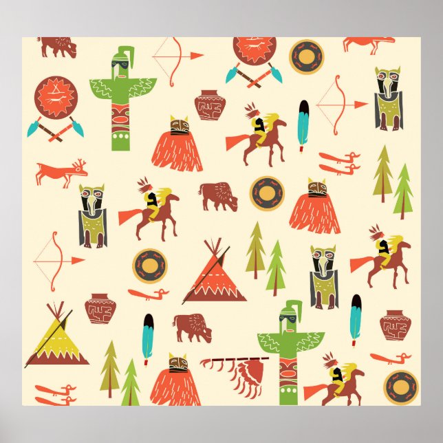 American Indians: Cultural Background. Poster (Front)