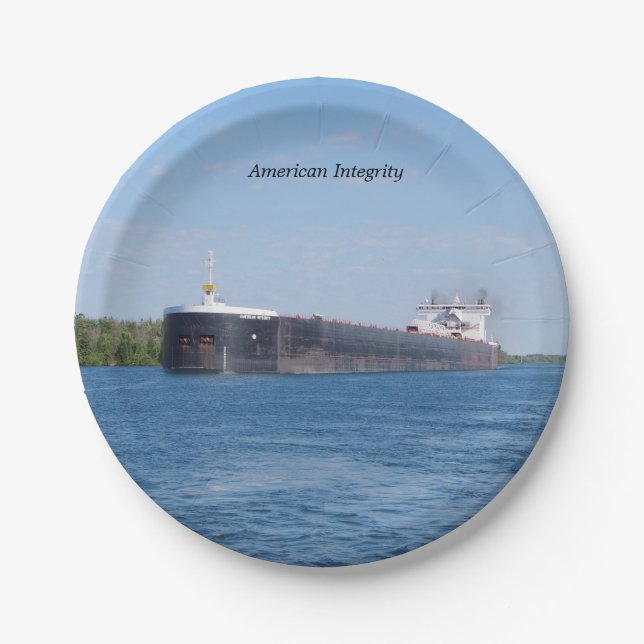 American Integrity paper plate (Front)