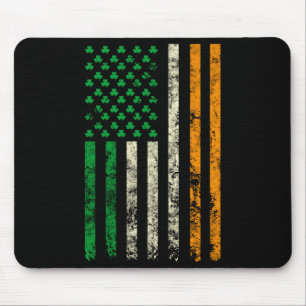 American Ireland Flag Shamrock Irish Patricks Day  Mouse Mat