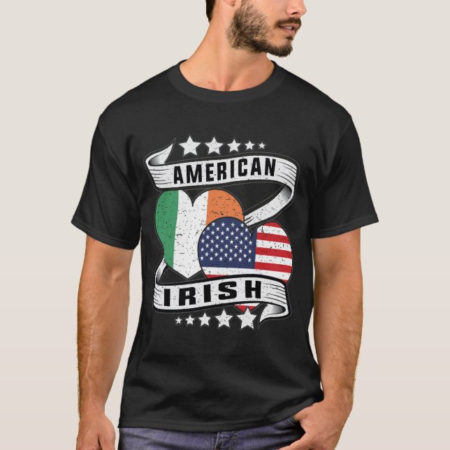 American Irish flag shirt  (Front)