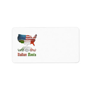 American Italian Address Labels