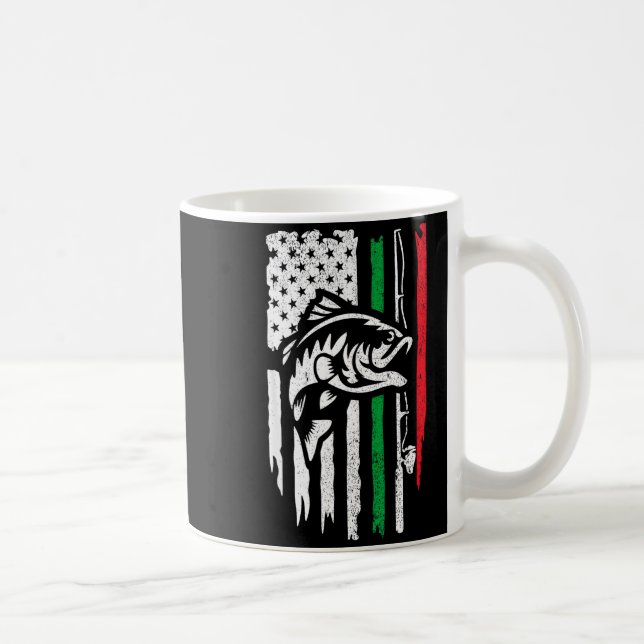 American Italian B Fishing Flag For Fisherman Ital Coffee Mug (Right)