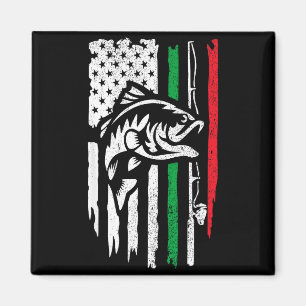 American Italian B Fishing Flag For Fisherman Ital Magnet