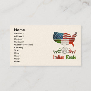 American Italian Business Cards