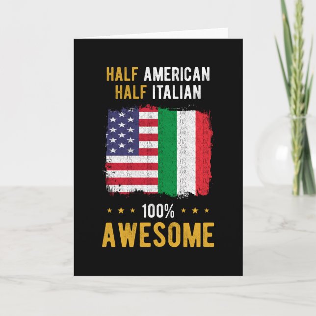 American Italian Flag Card (Front)