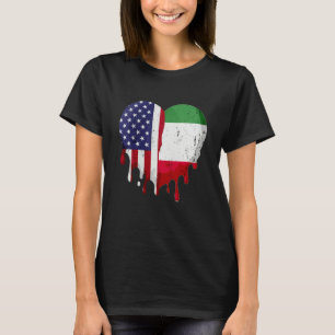 American Italian Heritage Month Italy Flag Heart T-Shirt
