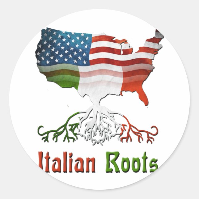 American Italian Roots Classic Round Sticker (Front)