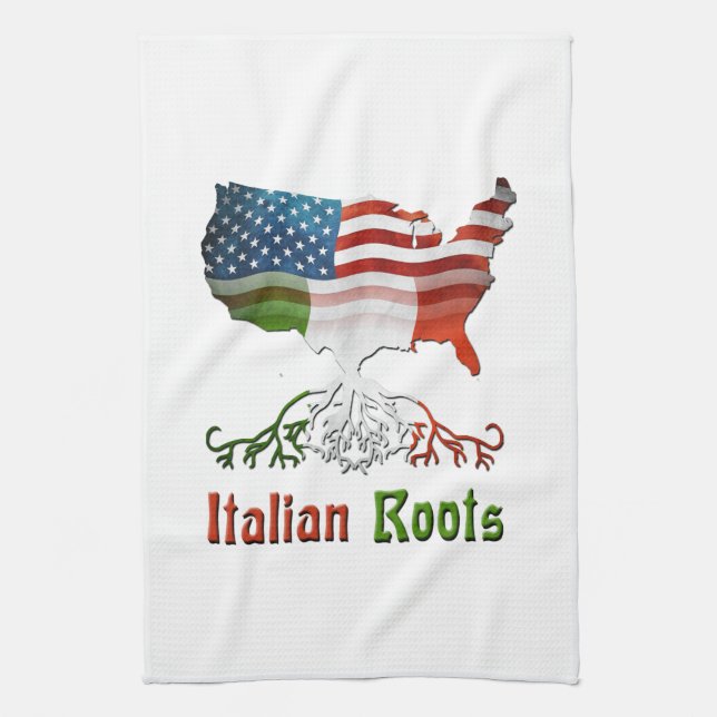 American Italian Roots Kitchen Towels (Vertical)