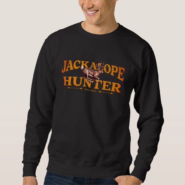 American Jackalope Hunter Graphic Sweatshirt (Front)