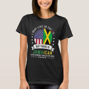 American Jamaican Home in US Patriot American Jama T-Shirt