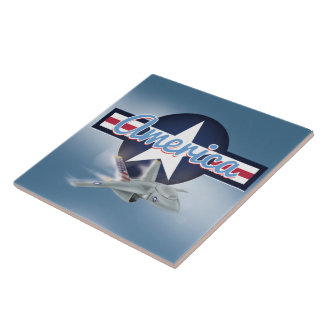 American Jet Fighter Tile