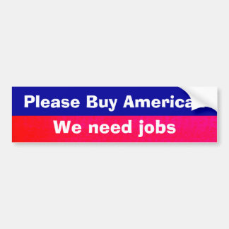 American Jobs Bumper Sticker