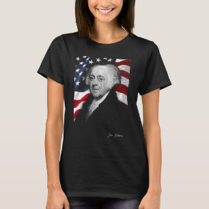 American john adams Eyes Flag Country T-Shirt