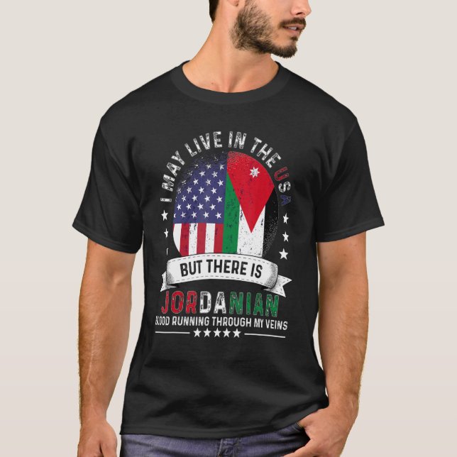 American Jordanian Home in US Patriot American Jor T-Shirt (Front)