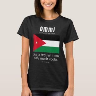 American Jordanian Patriot Flag Mothers Day Jordan T-Shirt