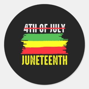 American Juneteenth Is My Independence Day 2 Classic Round Sticker