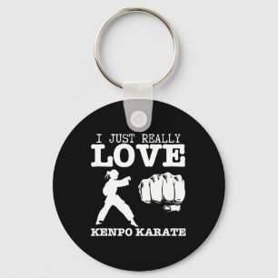 American Kenpo Girl Coach I Just Really Love Kenpo Key Ring