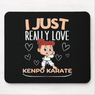 American Kenpo Girl Coach I Just Really Love Kenpo Mouse Mat