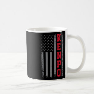 American Kenpo Karate Design Usa Flag Martial Art Coffee Mug